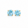 Ohrstecker Blauer Topas teilvergoldet 5µ