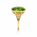 (VERKAUFT) Ring Turmalin 17,6ct, Diamant 0,3ct 585er Gold