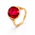 (VERKAUFT) Ring Rubellit- Turmalin 11,4ct, Diamant 0,3ct...