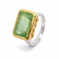 Ring Turmalin teilvergoldet 5µ
