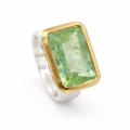Ring Turmalin teilvergoldet 5µ