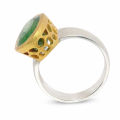 Ring Turmalin teilvergoldet 5µ