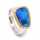 Bague Boulder Opal partiellement plaquée or 5µ