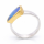 Ring Boulder Opal teilvergoldet 5µ