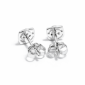 Ear Studs Aquamarine partly gold plated 5µ