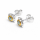 Ohrstecker Aquamarin teilvergoldet 5µ