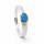 Ring Edelopal teilvergoldet 5µ