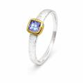 Ring Tansanit teilvergoldet 5µ