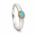 Ring Edelopal teilvergoldet 5µ