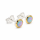 Ohrstecker Edelopal teilvergoldet 5µ