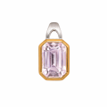 Pendentif Kunzit - partiellement plaqué or 5 µ