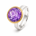Ring Amethyst teilvergoldet 5µ