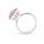 Ring Amethyst teilvergoldet 5µ