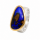 Ring Boulder Opal teilvergoldet 5µ