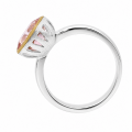 Morganite ring – partly gold-plated (5µ)