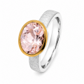 Ring Morganit - teilvergoldet 5µ