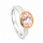 Morganite ring – partly gold-plated (5µ)