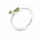Ring Tsavorit- teilvergoldet 5µ