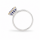 Ring tanzanite partly gold-plated 5µ