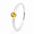 Yellow sapphire ring