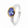 Ring tanzanite partly gold-plated 5µ