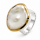 Ring Keshi Perle - teilvergoldet 5µ