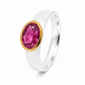 Ring tourmaline partly gold-plated 5µ
