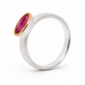 Ring Turmalin teilvergoldet 5µ