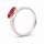 Bague tourmaline partiellement plaquée or 5µ