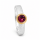 Ring Rhodolith Granat teilvergoldet 5µ