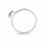 Ring blauer Zirkon teilvergoldet 5µ