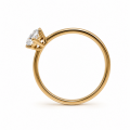 Bague diamant synthétique or 750