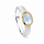 Ring Regenbogenmondstein teilvergoldet 5µ