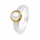 Ring pearl - partly gold-plated 5µ