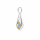 Pendentif aigue-marine, en argent sterling 925, partiellement plaqué or 5 µ