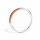 Spinel ring, partly gold-plated 5µ