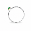 Ring Smaragd teilvergoldet 5µ