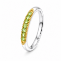 Ring Peridot teilvergoldet 5µ