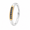 Ring Saphir teilvergoldet 5µ