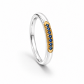 Ring Saphir teilvergoldet 5µ