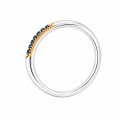 Ring Saphir teilvergoldet 5µ