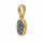 Gold-plated rough diamond pendant, 5µ