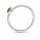 Ring Indigolith Turmalin teilvergoldet 5µ
