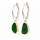 Boucles doreilles Uwarowit partiellement plaquées or 5 µ