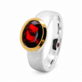 Ring Granat teilvergoldet 5µ