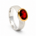 Partially gold-plated garnet ring, 5µ