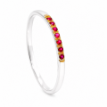 Ring Rubin, teilvergoldet 5µ