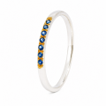 Ring Saphir teilvergoldet 5µ