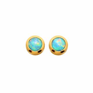 Ohrstecker Edelopal 585er Gold
