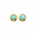 Ohrstecker Edelopal 585er Gold